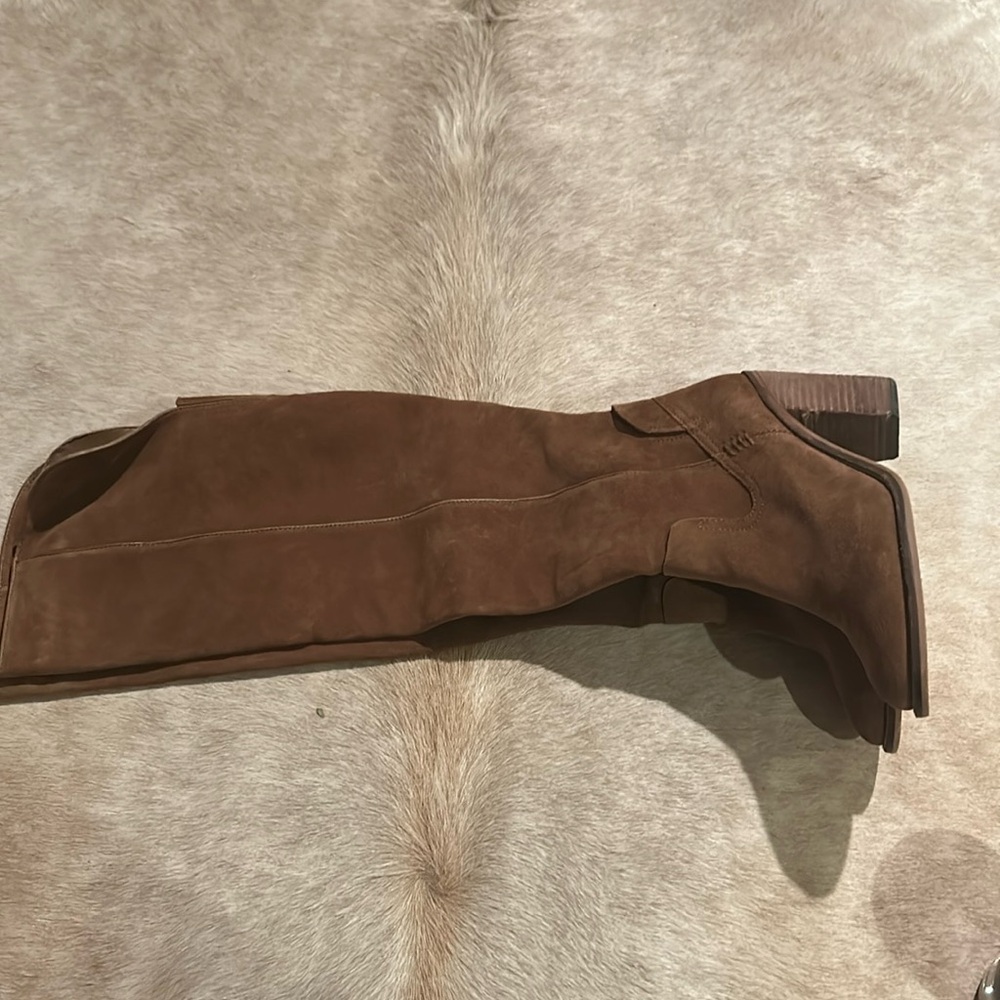 Dolce Vita “Ohanna” Over the Knee Camel Suede Bootie Size 10